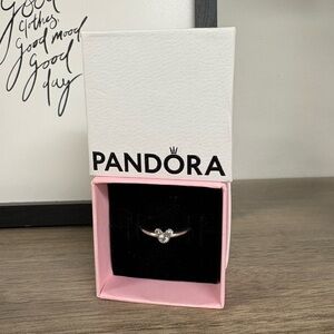 Pandora Silver Cubic Zirconia Minnie Ring Size 9